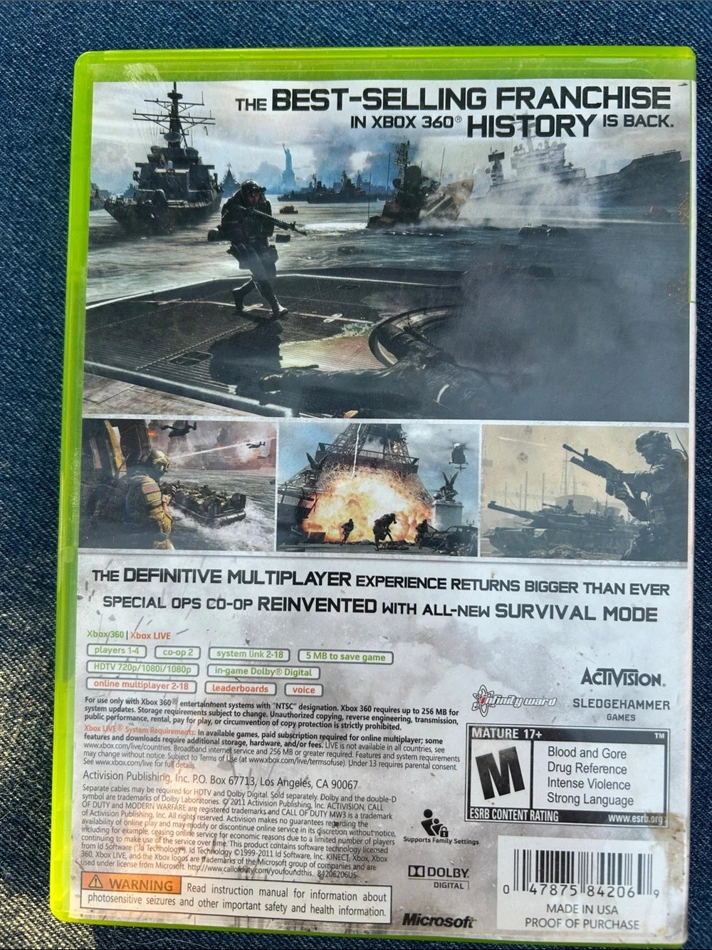 Game Bundle/Microsoft Xbox 360 Call of Duty MW3 & Black Ops - Green Edition